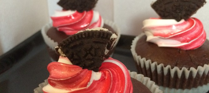 Oreo Cupcakes med Italiensk marengs